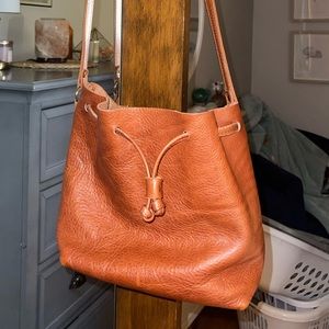 Portland Leather Goods Terracotta bucket bag EUC
